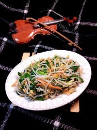 家常菜素炒豆芽