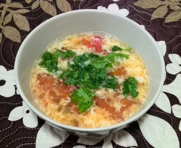 营养丰富的番茄蛋花汤