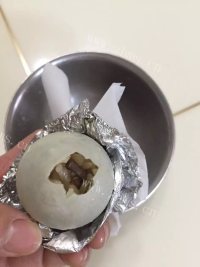 家常咸鸭蛋糯米饭做法图解9)