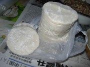 美味的香菇白菜猪肉煎饺做法图解4)