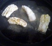 美味的酥炸鳕鱼排