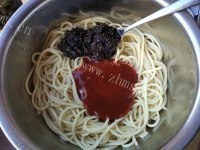 独特的橄榄菜意面做法图解3)