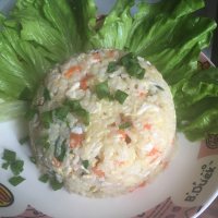 美味的蔬菜蛋炒饭