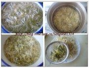 美味的豆芽炒韭菜做法图解2)