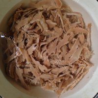 家常菜烟笋炒肉做法图解3)