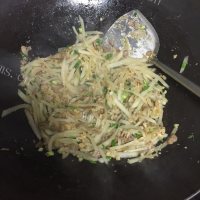 自制香煎萝卜糕做法图解5)