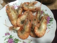 美味的盐焗大虾