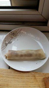 韭菜鸡蛋春卷做法图解6)