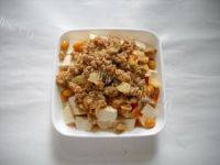 美味腊豆肉末蒸豆腐做法图解8)