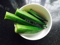家常菜白灼秋葵做法图解2)