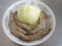 鲜甜鲜虾冬瓜面#多效护理做法图解1)