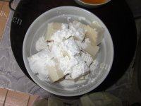 美味的菠萝咕噜豆腐做法图解3)