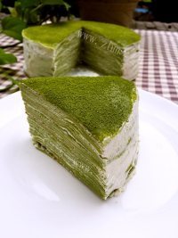 香气浓郁的抹茶千层蛋糕做法图解15)