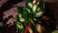 家常菜青椒炒肉片做法图解2)