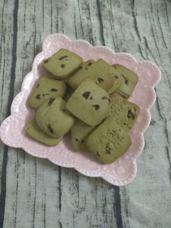 #爱生活#抹茶蔓越莓饼干