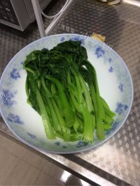 家常菜白灼菜心做法图解3)