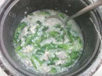 美味早餐瘦肉蔬菜粥做法图解7)