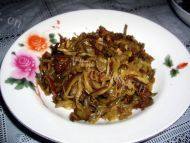 家常菜肉炒茄丝