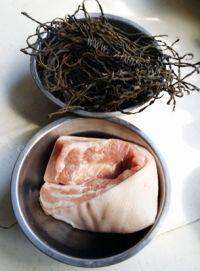家常菜干豆角烧肉做法图解1)