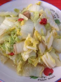 美味的辣炒大白菜