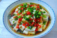 家常菜剁椒蒸豆腐