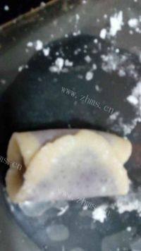 自己做的紫薯馅饼做法图解5)