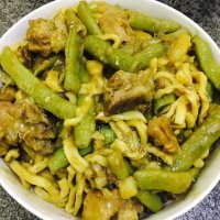 排骨豆角焖面做法图解8)