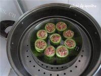 家常菜丝瓜酿肉做法图解7)