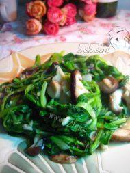 妈妈教我做香菇青菜