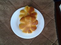 自制豆沙花朵面包