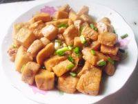 爽滑葱烧豆腐