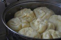 自己做的玉米面豆沙包做法图解12)