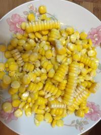 自制黄金玉米烙做法图解3)