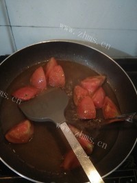 热腾腾的番茄蛋汤做法图解4)