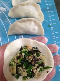 美味的韭菜鸡蛋饺子做法图解9)