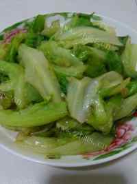 家常菜清炒生菜