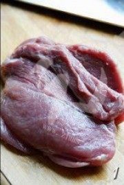 甜软的花菜炒肉片做法图解1)