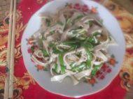 家常韭菜炒豆腐皮做法图解6)