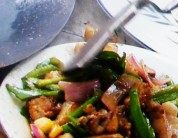 家常菜青椒洋葱回锅肉