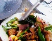 家常菜青椒洋葱回锅肉