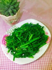 家常菜清炒菜心做法图解7)