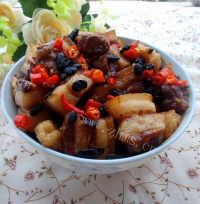 好吃的油豆腐生蒸肉做法图解8)
