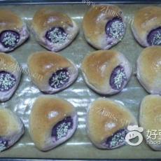 奶香紫薯面包