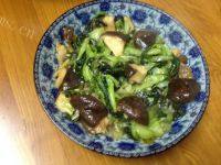 家常菜香菇扒油菜