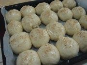 自制烫种豆沙包做法图解4)