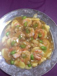 好吃的日本豆腐汇虾仁做法图解3)