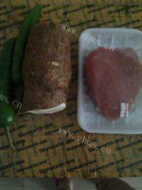 家常菜山药炒肉做法图解1)
