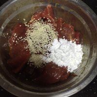 油而不腻的牙签牛肉做法图解4)