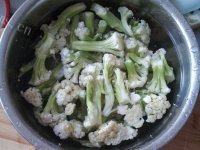 家常菜炒有机菜花做法图解1)