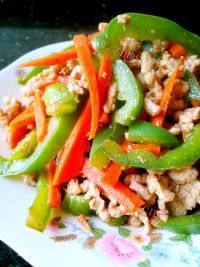 家常肉丝小炒